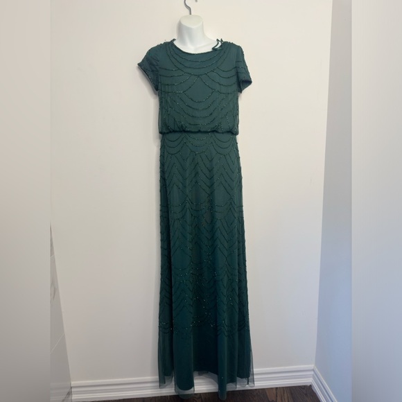 Adrianna Papell Beaded Blouson Gown - Picture 4 of 9